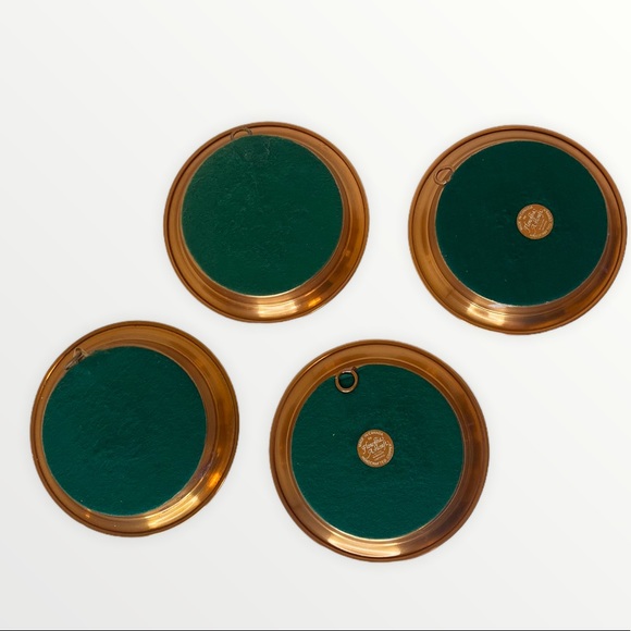 Vintage Florentia Artcraft Wall Plate/coaster Set - Picture 2 of 3